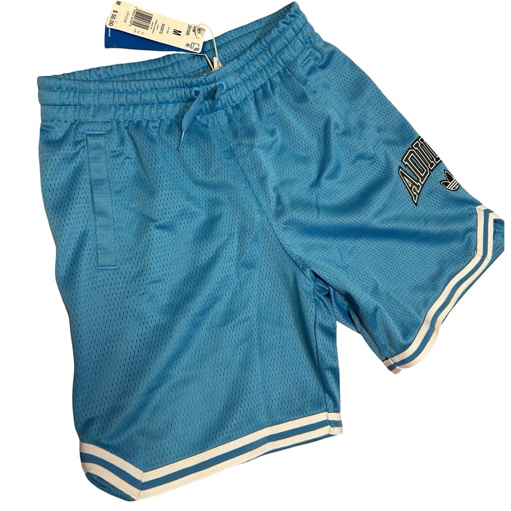 Adidas Mesh Basketball Shorts Blue Sz M NWT